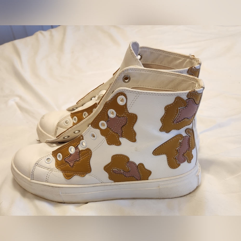 Cow print hi-top sneakers Coconuts by Matisse